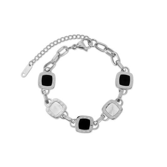 Pulseira Mono Quadrada - Prata Pulseira Viena Quadrada Prata Minha loja Prata