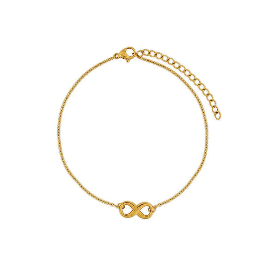 Tornozeleira Infinito Banhado em Ouro 18K Tornozeleira Infinito Banhado em Ouro 18K Minha loja Ouro 